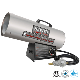 Chauffage au propane à air pulsé de chantier 95,000 - 125,000 BTU/H