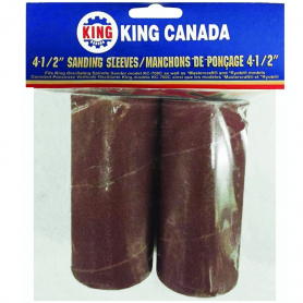 2 PC. 4-1/2" X 2" -120 GRIT WOOD SANDING SLEEVE KIT