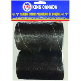 2 PC. 4-1/2" X 3" -80 GRIT WOOD SANDING SLEEVE KIT