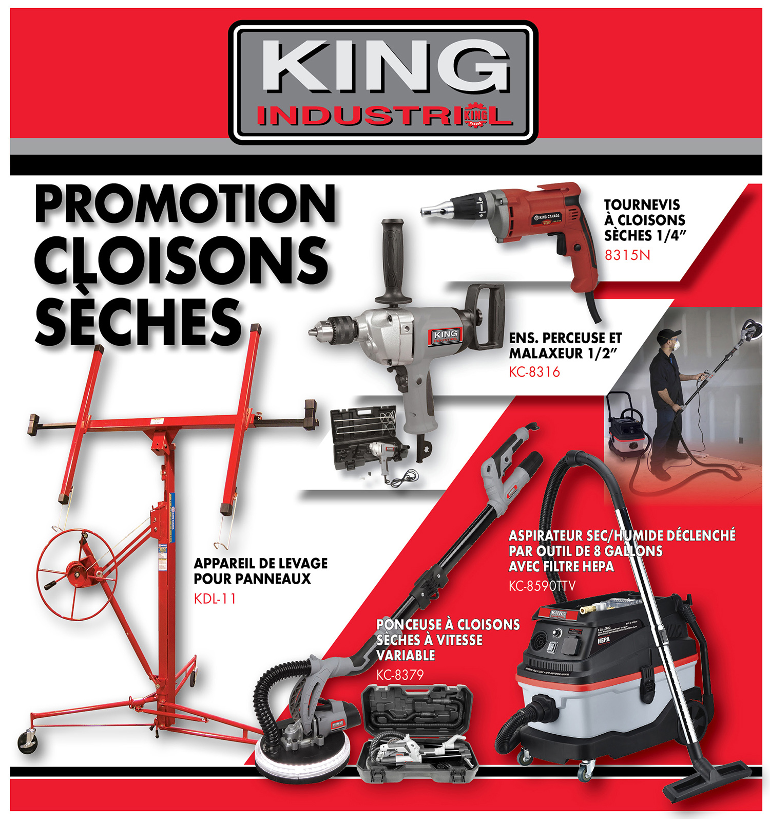 DÉGAUCHISSEUSES KING Canada - Power Tools, Woodworking and Metalworking  Machines by King Canada