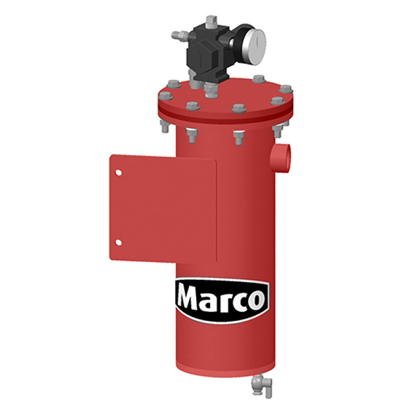 Marco® 286 Airline Filter 2 Outlet Left Side Wall Mount