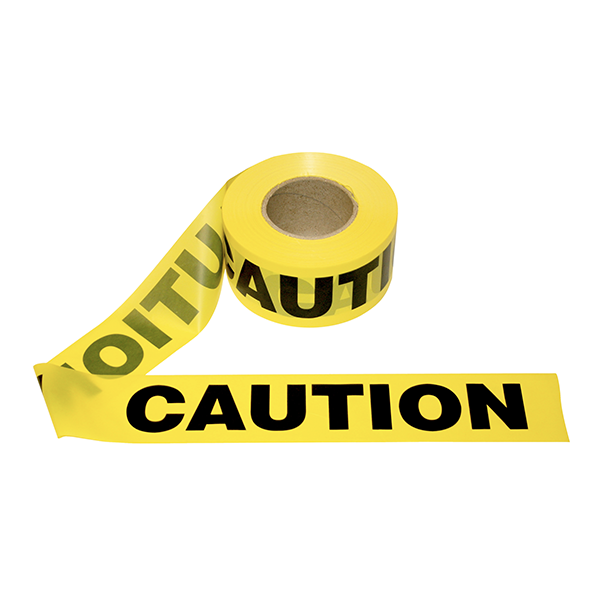 "Caution" Tape Yellow 3" x 1000'