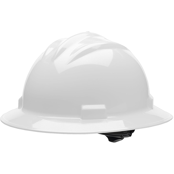 Bullard® Full Brim Hard Hat White 4 Point Suspension
