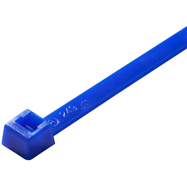 Zip Ties Nylon Blue 4" 18lb 100/Pkg
