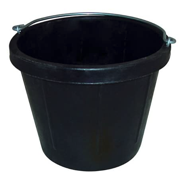 Bucket 12 Quart Rubber Heavy Duty