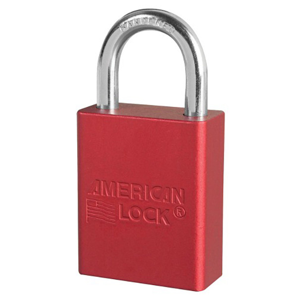 American Lockout Padlock Red