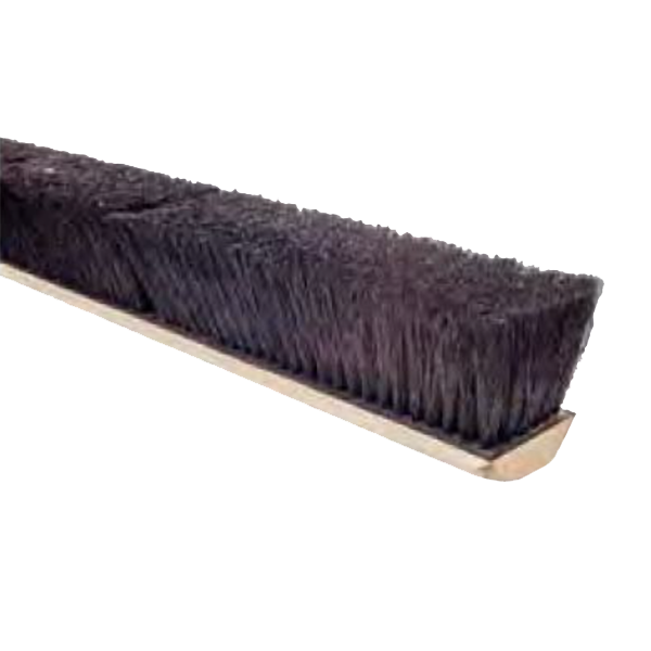 Broom BlackTampico 24" Soft w/60" Metal Threaded Wood Handle