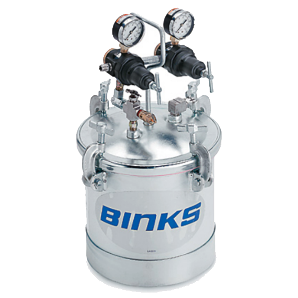 Binks® 2 Gallon Galv Tank Double Regulator Direct Drive Agitator