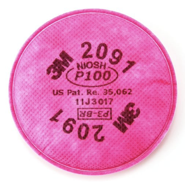 3M™ 2091 P100 Particulate Filter 2/Pkg