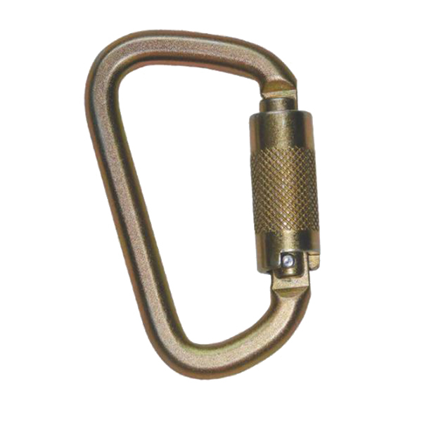 Falltech 8445 Steel Carabiner, 7/8" Double Lock Gate