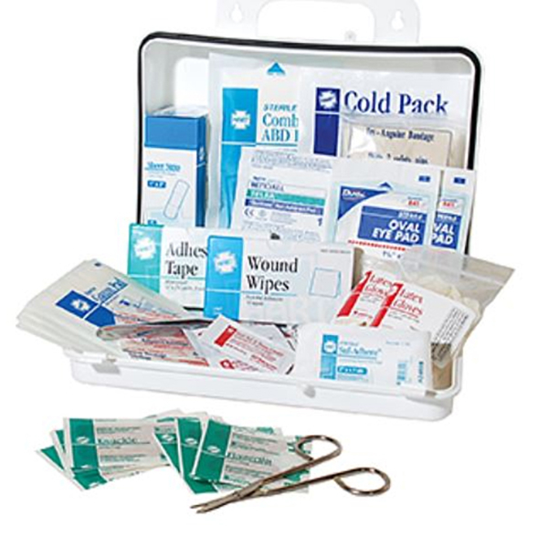 First Aid Kit 25 Man Plastic Case