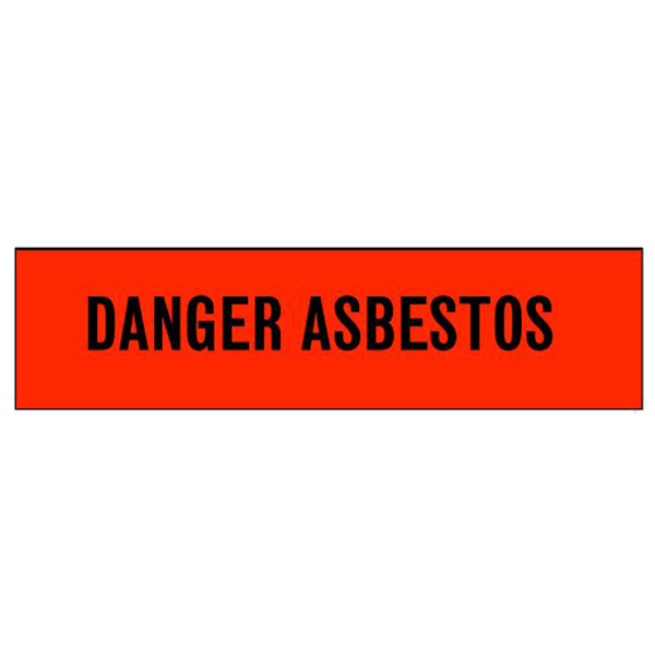 Danger Tape "Asbestos" 3" x 1000' Red