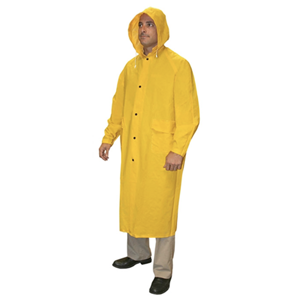 Cordova Safety Renegade™ Rain Coat Size 2X-Large Yellow 60" Long 2-piece