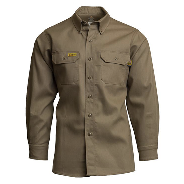 Flame Resistant 6 oz. Uniform Shirt 2X-Large Khaki