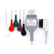 DR200/300 5 Lead Holter Patient Cable, Adult Large 38"