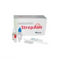 Strep Aim (dipstick test for Strep A from throat swabs) 40/b