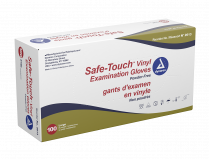 Safe-Touch Vinyl Exam Glove, PF, NS, Large, 100/box