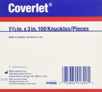 Coverlet, Knuckle 1.5"x3", 100/box