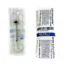 3cc Syringe w/23G x 1" Safety Glide Needle - 50/box