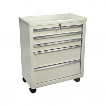 Lakeside Cart BV05, Bedside Locking 5 Drawer