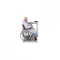 6202 Stow-A-Weigh Wheelchair Scale lb/kg, data port & cord