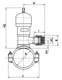 SADDLE TAPPING VALVE PP MECHANICAL METRIC 63-63