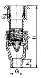 VALVE QUICK COUPLER INSERT 3/4" / 1"