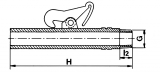 QUICK COUPLING RISER CLIP 3/4