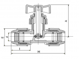 VALVE STOPTAP PP METRIC 20