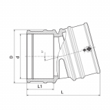 15D ELBOW LIGHTFIT EF 160  