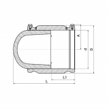 END CAP EF (COUPLER AND PLUG) 200 