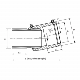 ADJUSTABLE ELBOW EF 110 (ONE SIDE) 