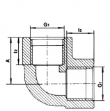 ELBOW THREADED PP 1/2"-1/2"