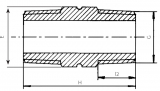 REDUCING NIPPLE THREADED PP 1"-1/2"