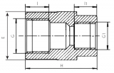 REDUCING SOCKET THREADED PP