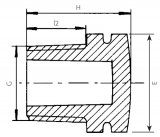 PLUG THREADED PP 1"