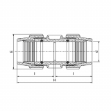 COUPLER RURAL/METRIC 16-16