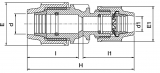 PE TO PVC CONNECTOR 63PE - 50 (2") PVC (60.3MM OD)