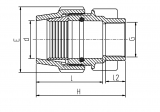 FEMALE ADAPTOR RURAL 2"- 1.1/4"