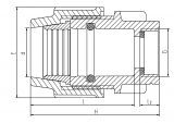 FEMALE ADAPTOR METRIC 25-G3/4