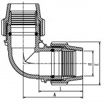 90D ELBOW METRIC 16-16