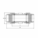 REDUCER COUPLER METRIC 63-25  