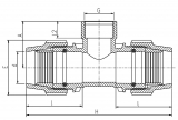 TEE RURAL F-THREADED OFFTAKE 1"-1"-1"