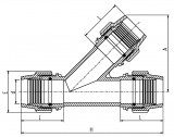 45D TEE METRIC 110-110-110