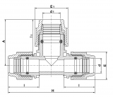 ENLARGING TEE 25-32-25