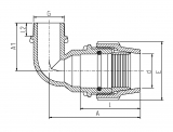 90D ELBOW MALE RURAL 3/4"-1/2"