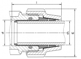 RUBBER SLEEVE ADAPTOR METRIC 1.1/4"/32