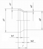 CONCENTRIC REDUCER MACHINED SHORT SPIGOT PE100 SDR11 355X225