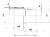 CONCENTRIC REDUCER INJECTED LONG SPIGOT PE100 SDR11 40X32