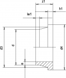 STUB FLANGE FOR ISO/DIN/AS INJECTED SHORT SPIGOT PE 100 SDR17 800